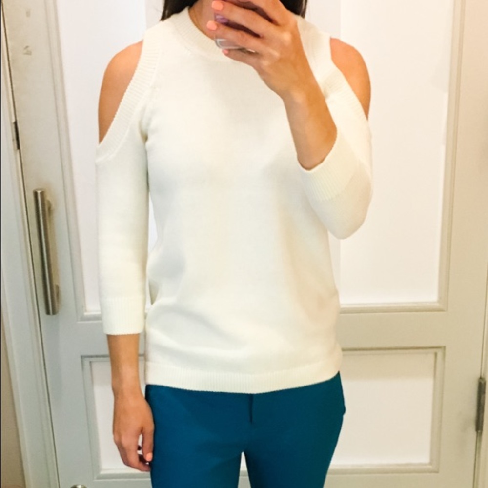 Loft Cold Shoulder Sweater